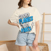 Good Planes Good Vibes T-Shirt — Retro Travel Graphic Tee