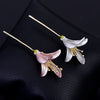 Contracted stereo flower brooch