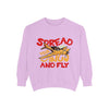 Unisex Garment-Dyed Sweatshirt - Spread Your Wings and Fly, Cozy Casual Wear, Perfect for Aviation Lovers, Gift Idea for Pilots, [...]