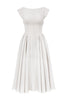 Backless Crew-neck Sleeveless Tank Dress Womens Midi Dress