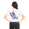 Kids' Airplane Graphic Crop Tee - Fun Flying Design for Young Adventurers