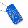 A380 Aluminum Alloy Boarding Pass Luggage Anti-lost Tag