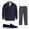 Sweater Loose Zip Pullover Knitting Sweater Coat Men