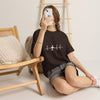 Plane Heartbeat T-Shirt — Pilot Aviation Flight Crew Tee