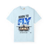 Born to Fly T-Shirt — Airplane Graphic Tee, "Sky Is Not The Limit" Aviation Pilot Shirt