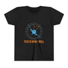Youth Tee — 'This Is How I Roll' Airplane Speedometer Design