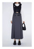 Retro Plaid Skirt High Waist Midi Skirt