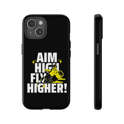 Dynamic Phone Case with Motivational Design - Aim High, Fly Higher!