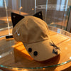 Y2K American Retro Cat Ears Flat Brim