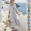 Womens Digital-Print Long Dress