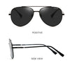 New Men's Polarized Metal Frame Sunshade Sunglasses