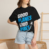 Good Planes Good Vibes T-Shirt — Retro Travel Graphic Tee