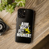Dynamic Phone Case with Motivational Design - Aim High, Fly Higher!