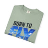 Born to Fly T-Shirt — Airplane Graphic Tee, "Sky Is Not The Limit" Aviation Pilot Shirt