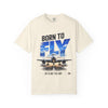 Born to Fly T-Shirt — Airplane Graphic Tee, "Sky Is Not The Limit" Aviation Pilot Shirt