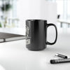 Flight Attendant Coffee Mug — 15oz Black Ceramic Gift for Cabin Crew