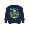 Cool Duck Graphic Sweatshirt, Unisex Sweatshirt, Casual Wear, Streetwear Style, Unique Gift, Cozy Layering Essential
