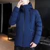 Hooded cotton coat men's winter jacket casual loose thick warm winter clothes