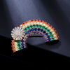 Fashion pin buckle rainbow corsage