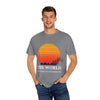 Adventure-Inspired Unisex Garment-Dyed T-shirt - 'The World Is Your Playground'