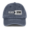 Vintage Embroidered Cap - Black Star Design for Stylish Everyday Wear