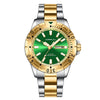 Mens Large-Dial Waterproof Dual-Date Business Watch