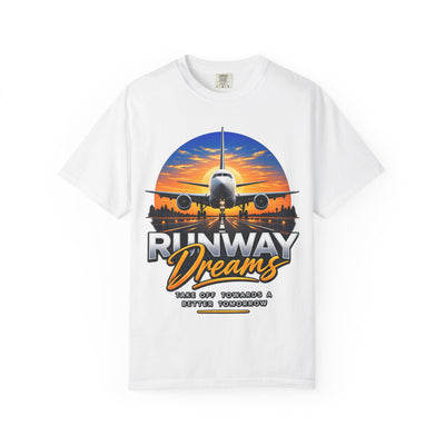 Runway Dreams T-Shirt — "Runway Dreams: Take Off Tomorrow & Better Tomorrow" Aviation Graphic Tee