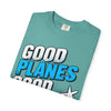 Good Planes Good Vibes T-Shirt — Retro Travel Graphic Tee