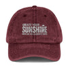 Vintage Embroidered Cap – "Create Your Sunshine"