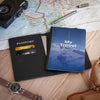 Travel-Themed Passport Cover | Personalized Travel Journal, Airplane Gift, Vacation Essentials, Modern Travel Accessory