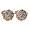 High grade mechanical watch movement shirt cuff link