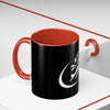 Pilot Pup Coffee Mug — Black Accent Ceramic Mug with Aviator Dog Design (11/15oz)