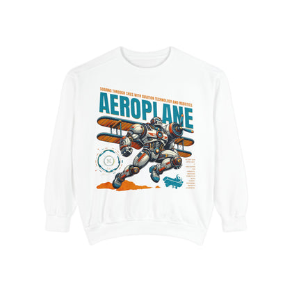 Vintage Aeroplane Sweatshirt, Unisex Sweater, Retro Flight Apparel, Aviation Lover Gift, Cozy Casual Wear