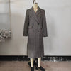 Womens British-style Commuter Herringbone Loose Wool Coat
