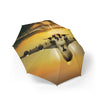 Aviation-Themed Foldable Umbrella - Semi-Automatic with Airplane Design