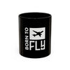 Born to Fly Coffee Mug — Pilot Airplane Travel Gift (11/15oz)