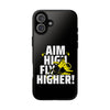 Dynamic Phone Case with Motivational Design - Aim High, Fly Higher!