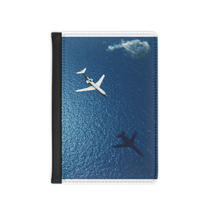 Stylish Travel Passport Cover with Airplane Design