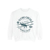 Flying Circus Adventure Sweatshirt, Unisex Garment-Dyed Pullover, Vintage Airplane Gift, Cozy Fall Apparel, Aviation Enthusiast Top