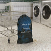 Serene Laundry Bag with Inspirational Quote
