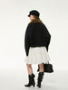 Faux Fur Trimmed Crop Jacket