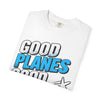 Good Planes Good Vibes T-Shirt — Retro Travel Graphic Tee