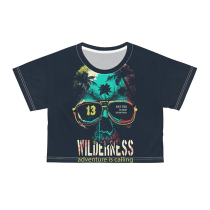 Wilderness Adventure Crop Tee - Explore Nature with Style