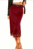 Women's Lace Patchwork Color Block Skirt