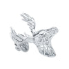 Christmas Auspicious Deer Head Brooch Ornament