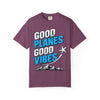 Good Planes Good Vibes T-Shirt — Retro Travel Graphic Tee