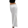 French-style Commuter White Straight-Line Suit Skirt With A Slit