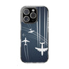 Aviation Clear Phone Case - Airplane Design, Travel Accessory, Unique Gift, Phone Cover, Aviation Enthusiast, Air Travel Lover