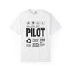 Pilot Graphic T‑Shirt — 100% Organic Aviation Crew Tee