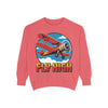 Fly High Vintage Airplane Sweatshirt, Unisex Crewneck Top, Cozy Gift for Aviation Lovers, Travel Lovers, Birthday Gift